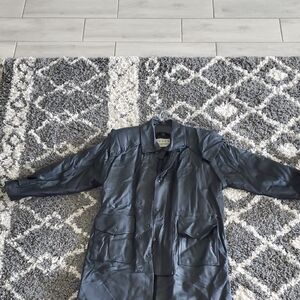 URBAN HEMISPHERE 100% Leather Trench Jacket